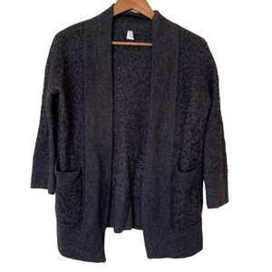 J. Crew Ribbed Open Front Alpaca Merino Wool Blend Cardigan, Size X-Small